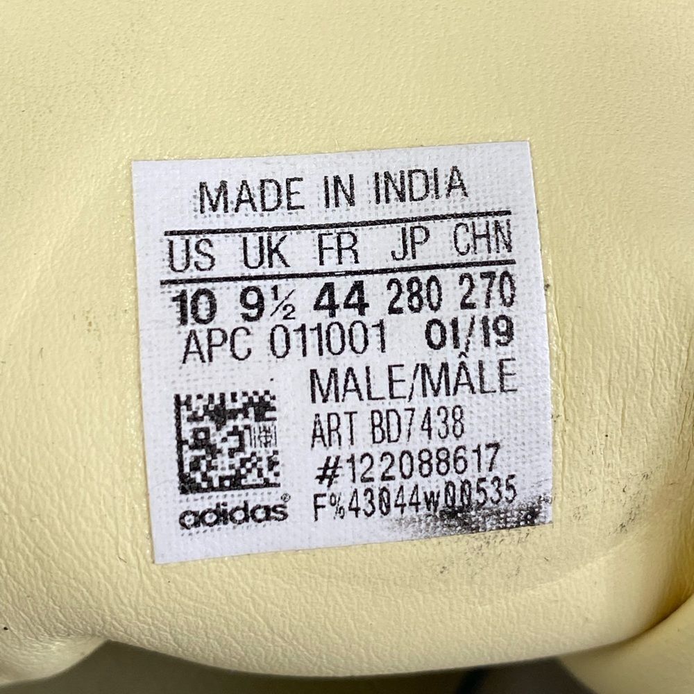 Adidas Stan Smith Men's Shoes White-Easy Yellow  sneaker size 10 - Picture 8 of 9